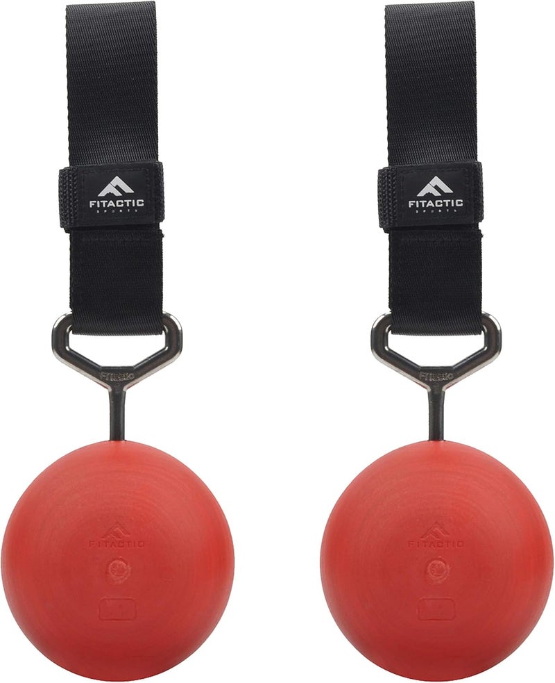 FITactic Rock Climbing Solid Training Cannonball Bomb Power Pull Up Ball Hold Grips for Straps for Finger, Forearm, Biceps, Back Muscles - Image 1