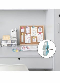 Y&D Flower Pushpins Thumb Tacks Decorative Floret Push Pins Colorful Thumbtacks for Photo Wall, Feature Whiteboard, Cork Board, Map, Bulletin Office or Home 30 pcs  - Image 3