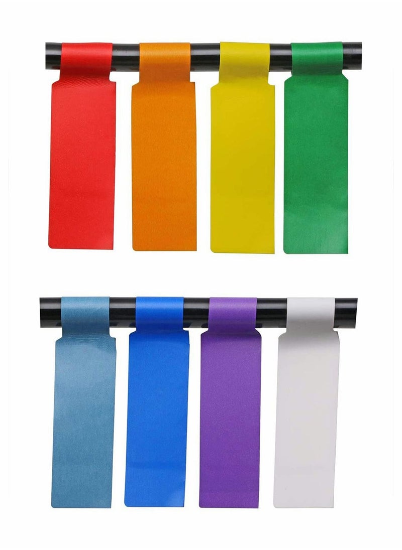 Y&D 24 Sheet Colorful Waterproof Cord Labels Tags Write on Stickers Tear Resistant Flexible Computer Color Markers Identification for Laser Printer Work Home School  - Image 1