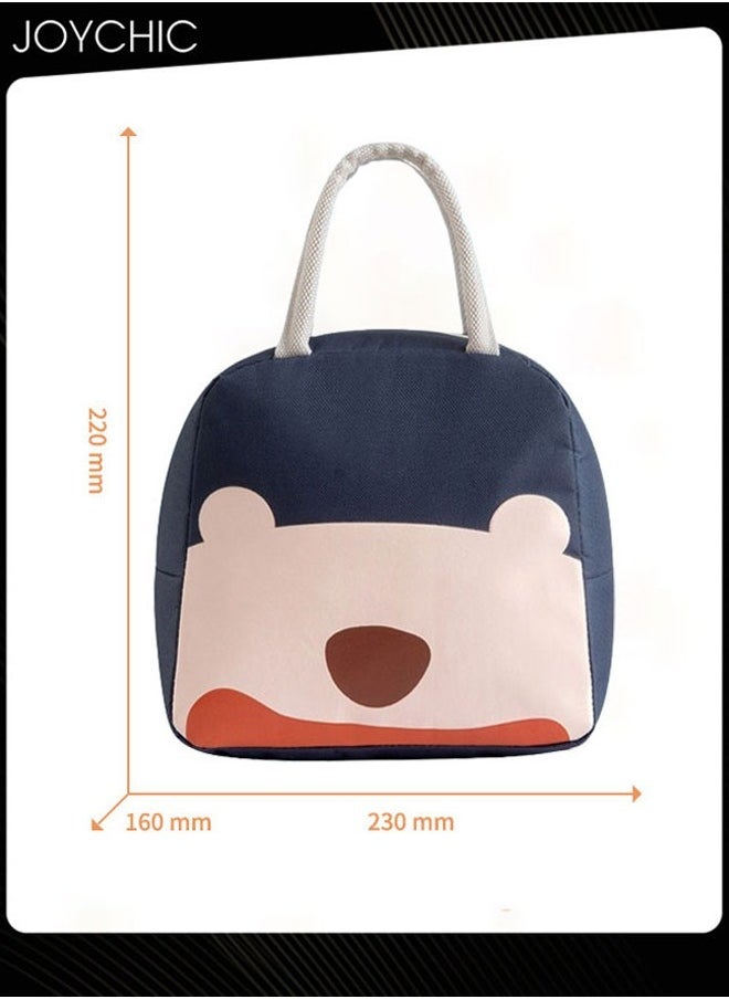 Joychic - Lovely Cartoon Design Portable Lunch Bag Water and Oil Proof  Food Insulation Bag with Handle Strap for  School Office Work Travel Outdoor - Image 1