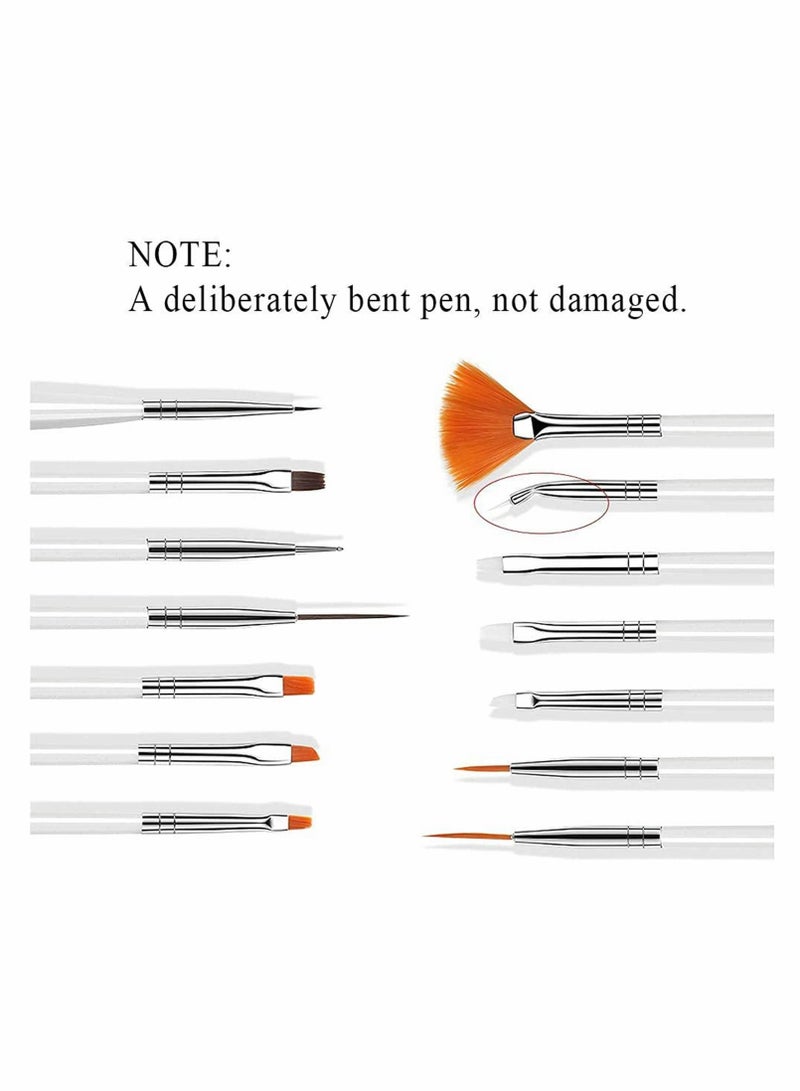 KASTWAVE مجموعة أدوات تزيين الأظافر، لوحة من الراتينج لطلاء الأظافر بألوان مختلطة، قلم نحت من السيليكون والأكريليك، قلم تنقيط، مجموعة أدوات مانيكير، لوحة عرض مكياج DIY لصالون المنزل - Image 4