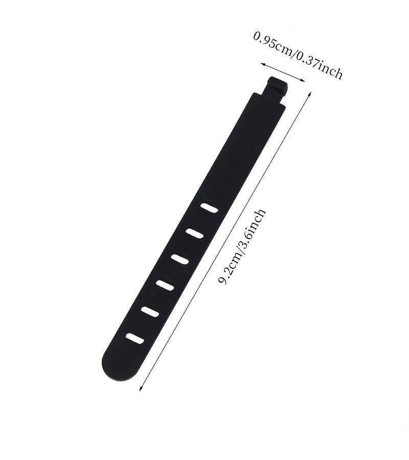 Multi Purpose Silicone Cable Ties Data Cable Organizers Headphone Cord Wraps 18 Pcs White - Image 2