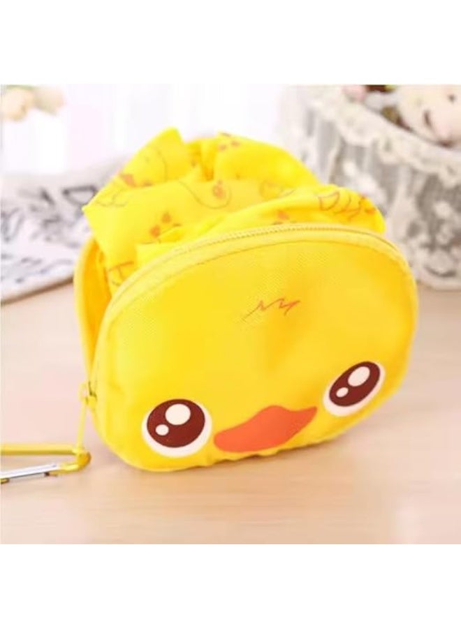 Reusable Shopping Bag - Foldable and Convert to Medallion - Eco-Friendly Grocery Bag with Lovely Cartoon Shapes  - Image 2