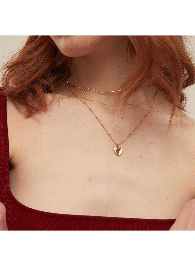 ORELIA LONDON Heart 3-Row Necklace - Image 2