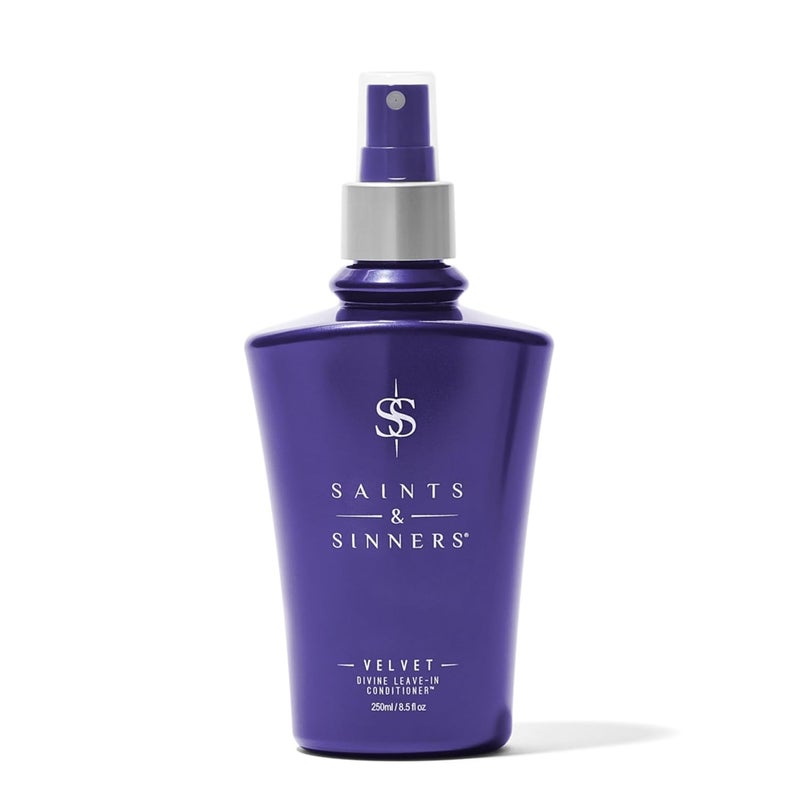 Saints  Sinners Velvet Divine LeaveIn Moisturizing Conditioner Hair Detangler Spray for ALL TYPES Helps Dry Dull Frizzy Coarse Tangled Thermally Environmentally Damaged