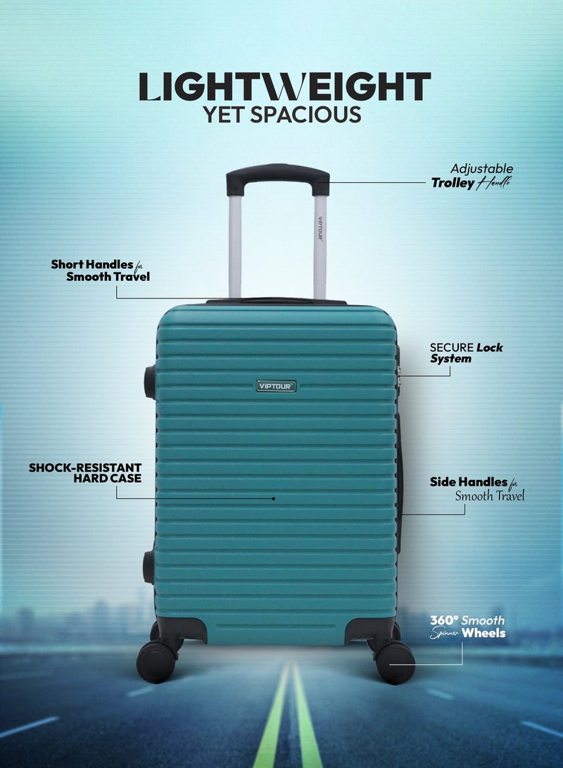 فيبتور حقيبة سفر بأربع عجلات دوارة وجوانب صلبة مع قفل أرقام - Image 2