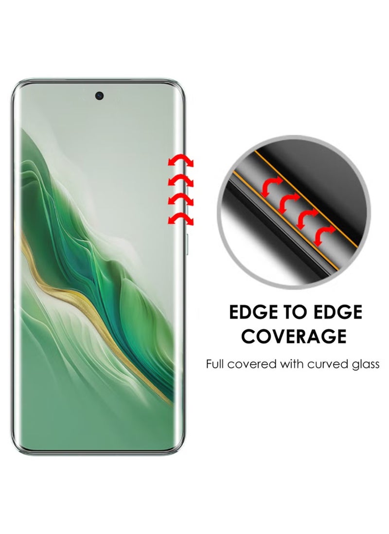 Waldic - OnePlus 12R Premium Tempered Glass Design For OnePlus 12R Smartphone Advanced Border Less Full Edge To Edge UV Screen Protector And Easy Installation Kit - Image 1