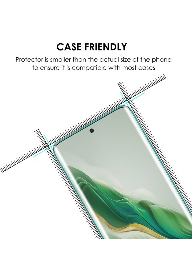 Waldic - OnePlus 12R Premium Tempered Glass Design For OnePlus 12R Smartphone Advanced Border Less Full Edge To Edge UV Screen Protector And Easy Installation Kit - Image 1