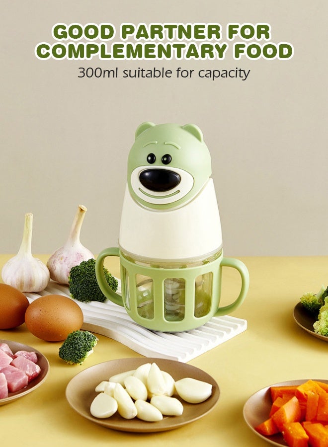 سوفت تاتش معالج طعام للأطفال 300 مل، صانع طعام للأطفال الصغار، خلاط طعام لحديثي الولادة، مطحنة طعام، هرس مع أدوات - Image 3