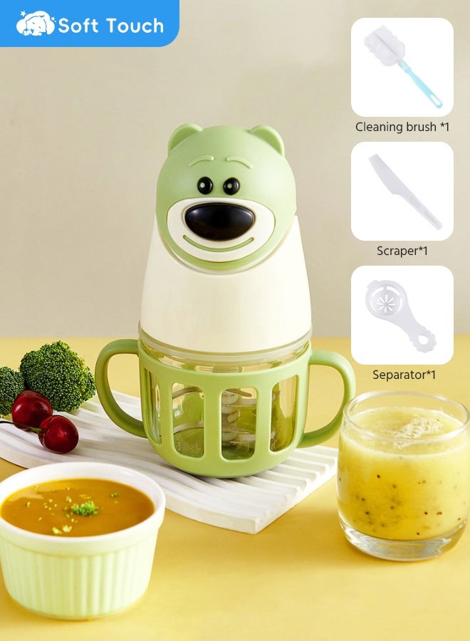 سوفت تاتش معالج طعام للأطفال 300 مل، صانع طعام للأطفال الصغار، خلاط طعام لحديثي الولادة، مطحنة طعام، هرس مع أدوات - Image 1