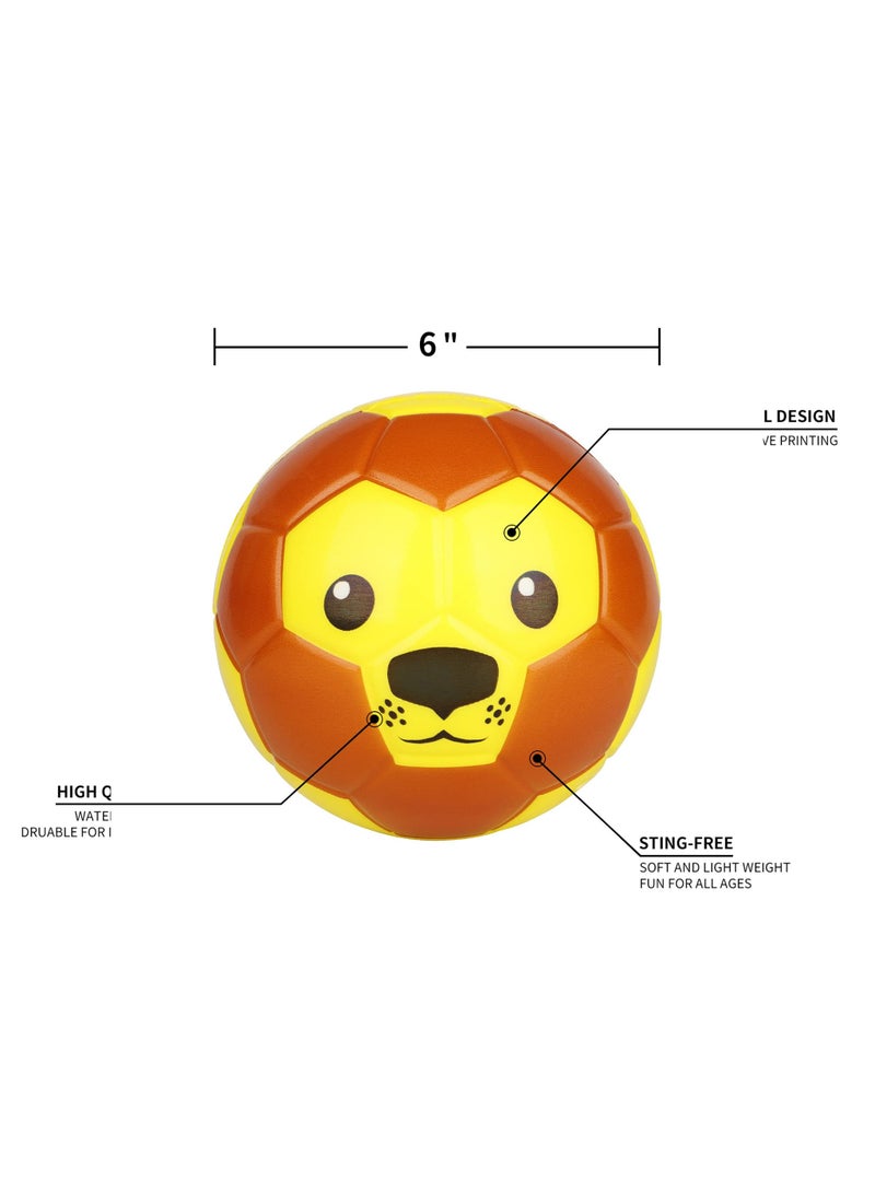 آنا كرة قدم قابلة للنفخ مصنوعة من رغوة ناعمة - لعبة رياضية تفاعلية بين الأهل والطفل - Image 2