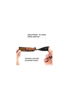 Generic Leather Replacement Strap 22mm For Oraimo Watch 2 Pro OSW-32- Smart Watch - Camel  - Image 3