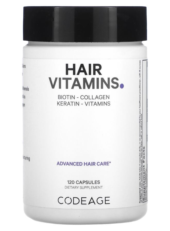 Codeage Hair Vitamins 120 Capsules