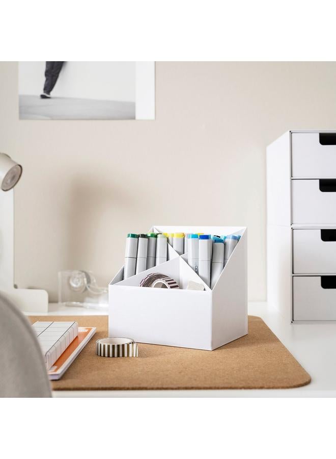 erorex Desk Organiser, White, 16X16 Cm - Image 2