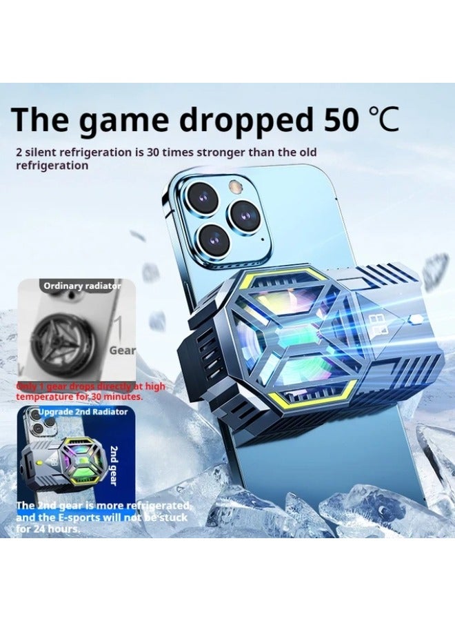 Mobile Phone Cooler | Lightweight and Fast Cooling Semiconductor Cooler, Portable Strong Magnetic Cooling Fan for Mobile Phone and iPad Compatible with All Mobile Devices Like iPhone, Galaxy, Huawei, Honor, Xiaomi - Image 1