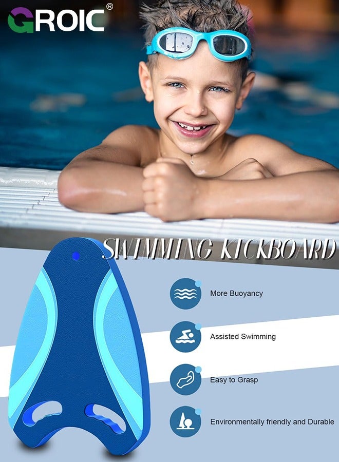 GROIC Swimming Kickboard, Swim Training Aid Kick Board, Pool Exercise Equipment, EVA Foam Swim Buoy Aid Leg Kick Exercise Training Float for Swimming Non-Slip High Buoyancy for 90KG - Image 2