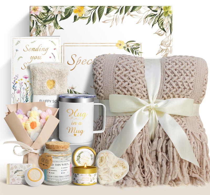 Sparkalyn Mothers Day Gifts for Mom Wife Grandma Daughter Friends Sister, Birthday Gifts for Women Get Well Soon Self Care Relaxing Spa Gifts Baskets , Care Package Thinking of You Sympathy Gift - Image 1
