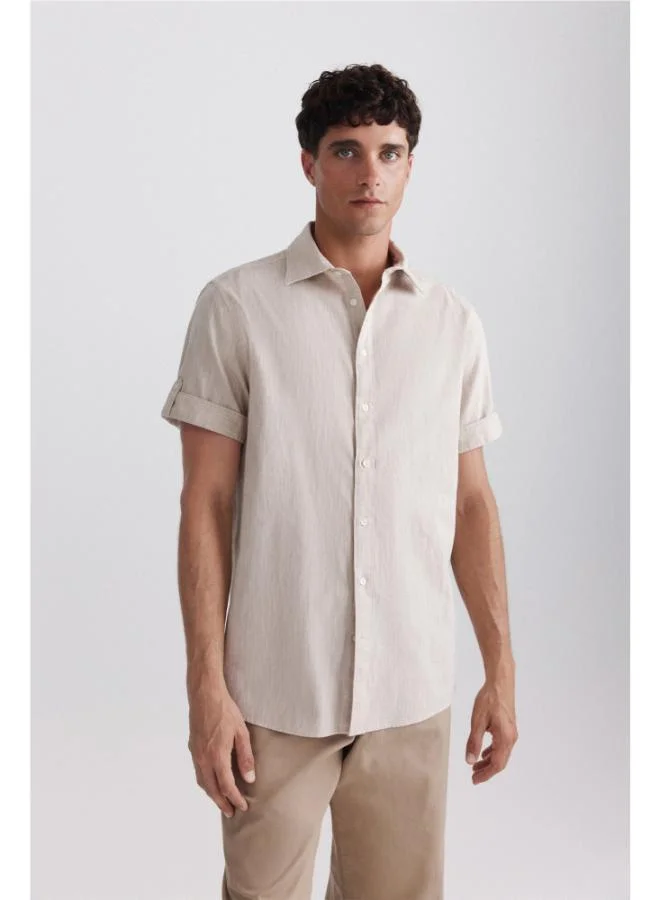 Springfield Short sleeve turn-up shirt