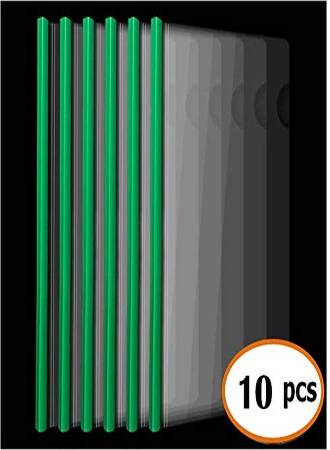 AKAHA Plastic File Folder 10mm Sliding Bar Report Covers, 18C, 40 Sheet Capacity, Transparent Resume Presentation File Folders Organizer Binder for A4 Size Paper, 10 Pcs - Image 2