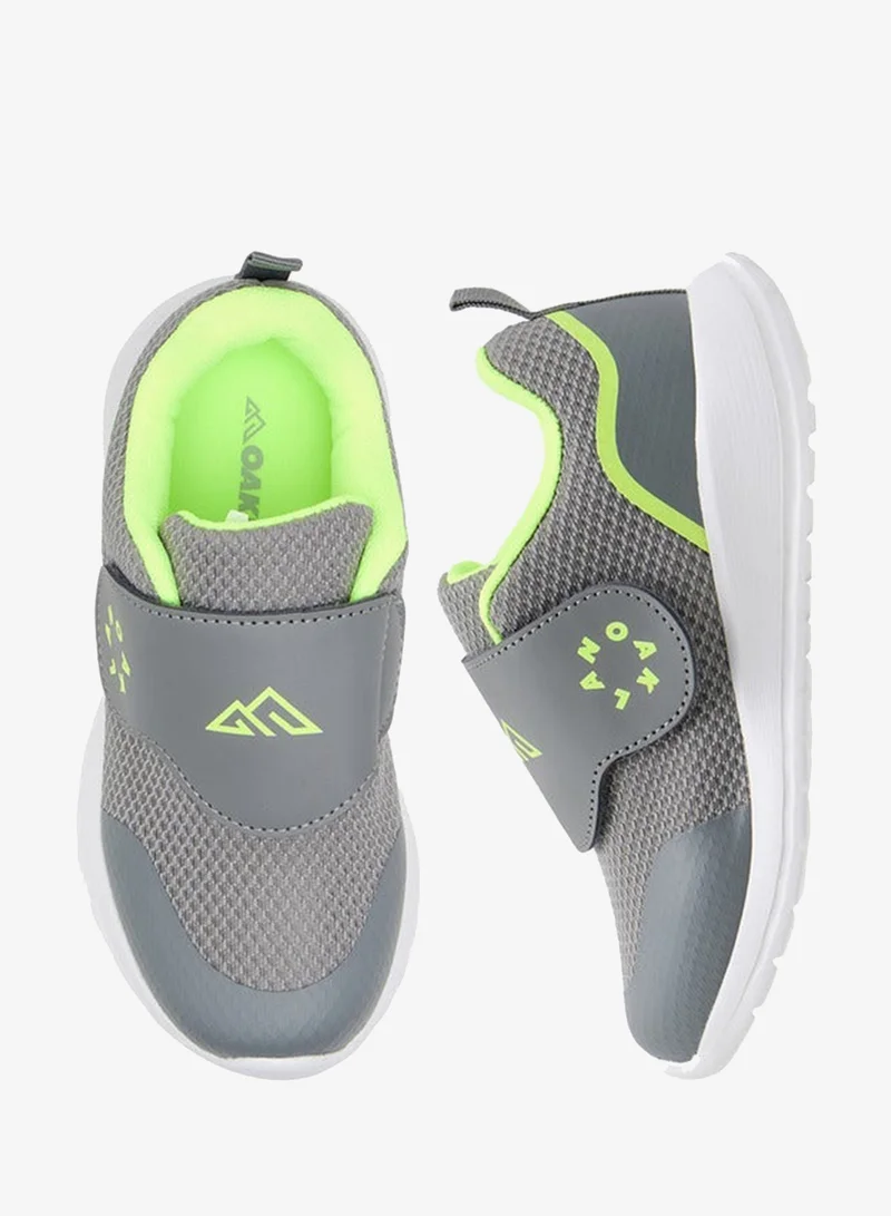 Oaklan by Shoexpress Logo Detail Sports Shoes With Hook And Loop Closure