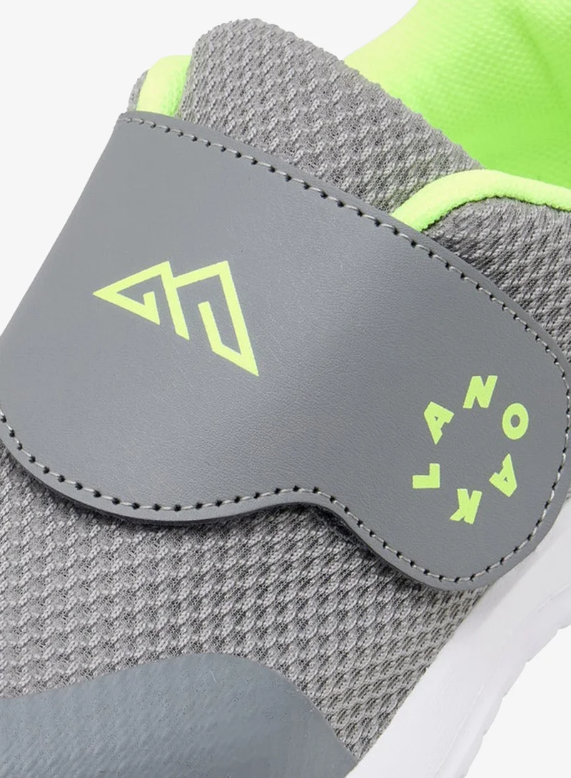 Oaklan by Shoexpress Logo Detail Sports Shoes With Hook And Loop Closure