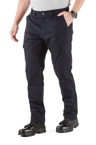 5.11 Tactical Men's ABR Pro Pants, Straight Fit, 9 Pockets, Comfort Waist, Style 74512, Dark Navy (New), 40W x 32L - Image 3
