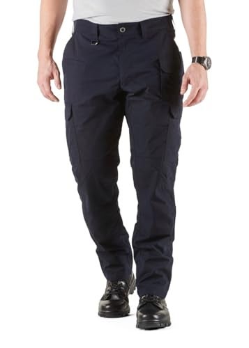 5.11 Tactical Men's ABR Pro Pants, Straight Fit, 9 Pockets, Comfort Waist, Style 74512, Dark Navy (New), 40W x 32L - Image 2