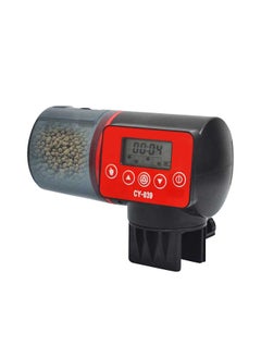 Digital Aquarium Automatic Fish Feeder Fish Tank Timer Feeder 4 Groups Time Settings Electric Adjustable Fish Food Dispenser Manual/ Automatic Feeding