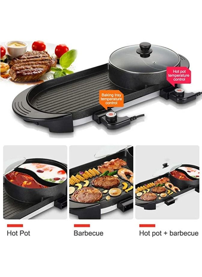 Generic Multi-Function Electric Barbecue Oven Grilled Pan with 5 Temperature Adjustment  - Image 5