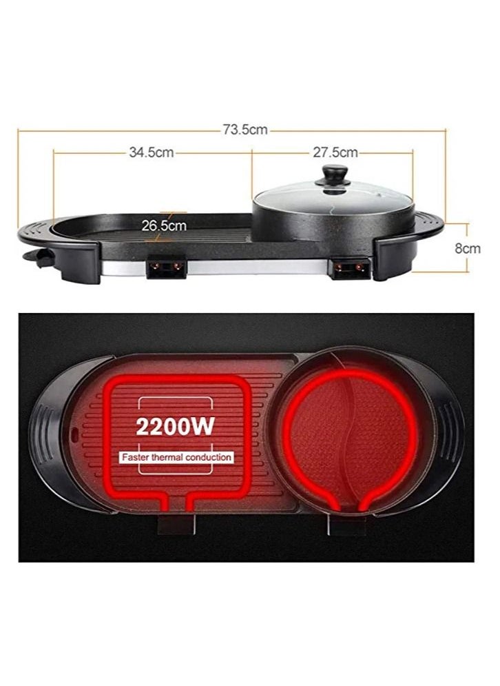 Generic Multi-Function Electric Barbecue Oven Grilled Pan with 5 Temperature Adjustment  - Image 4