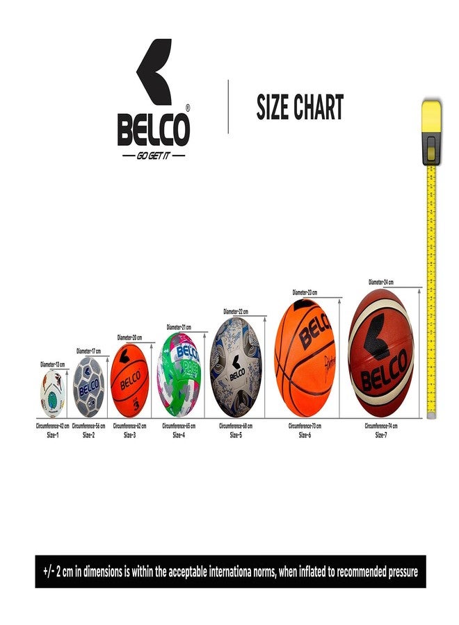 Belco Sports Orange Rubber Football Size 5 - Image 4