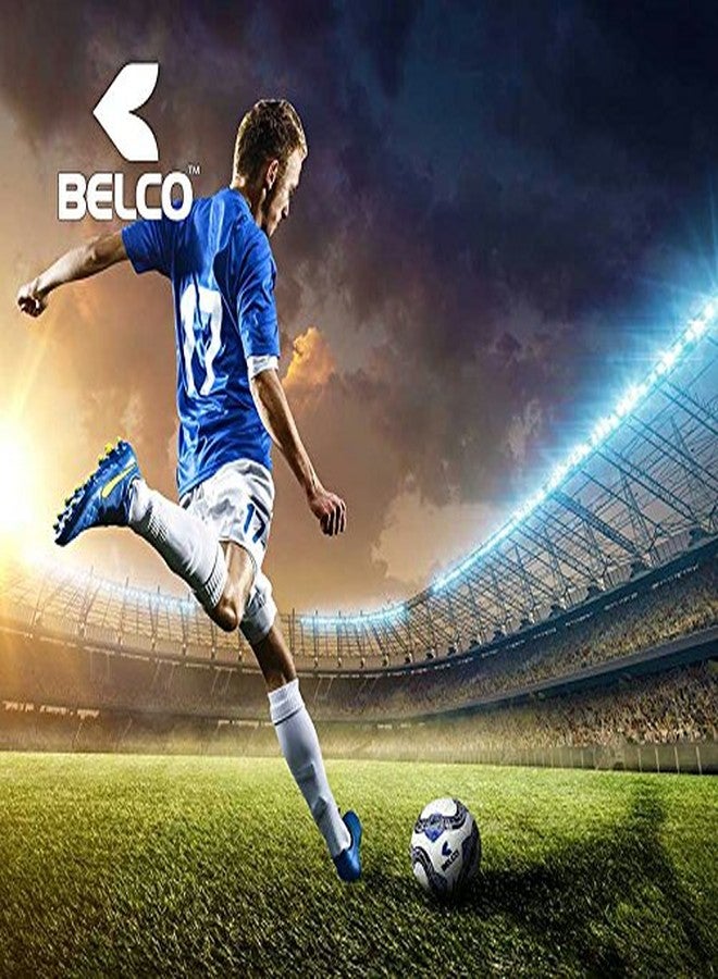 Belco Sports Orange Rubber Football Size 5 - Image 3