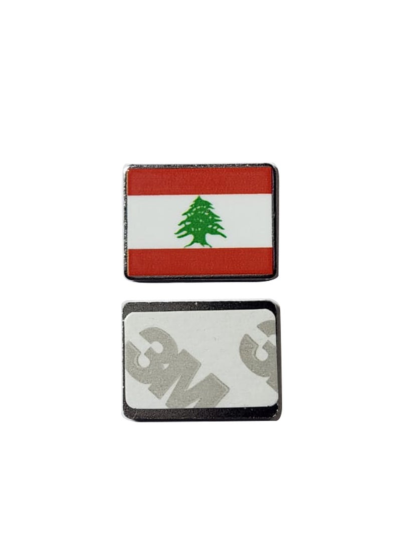 Acnor Lebanon Flag Metal Sticker – Car, Laptop, Bike Decoration" - Image 2