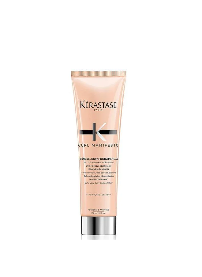 KERASTASE Kerastase Curl Manifesto Creme De Jour Fondamentale Daily Moisturizing Frizz-Reducing Leave-in Treatment For Wavy, Curly Hair 150ml