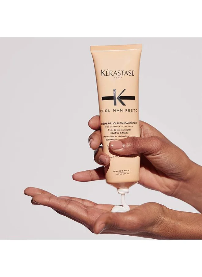KERASTASE Kerastase Curl Manifesto Creme De Jour Fondamentale Daily Moisturizing Frizz-Reducing Leave-in Treatment For Wavy, Curly Hair 150ml