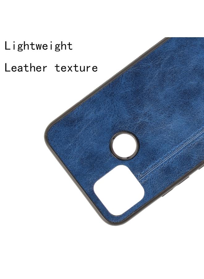 إيروريكس جراب لهاتف OPPO Realme C12 / C25 / 7i مصنوع من جلد البقر المقاوم للصدمات ومخيط بنمط جلد البقر من البولي يوريثين الحراري + البولي يوريثان الحراري + جراب TPU - Image 4