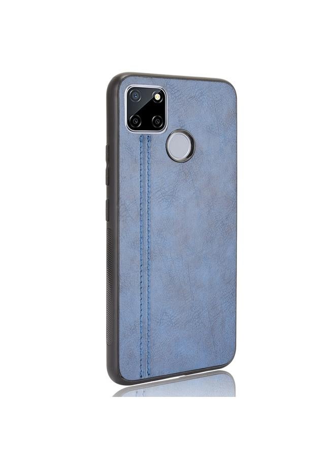 إيروريكس جراب لهاتف OPPO Realme C12 / C25 / 7i مصنوع من جلد البقر المقاوم للصدمات ومخيط بنمط جلد البقر من البولي يوريثين الحراري + البولي يوريثان الحراري + جراب TPU - Image 3