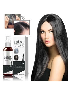 Hair Darkening Spray 100ml - Darkenal Anti Greying Hair Serum, 2% Greyverse, Melanin Synthesis, Naturally Pigmented,Hair black,Thinning And Shiny, No Synthetic Colours