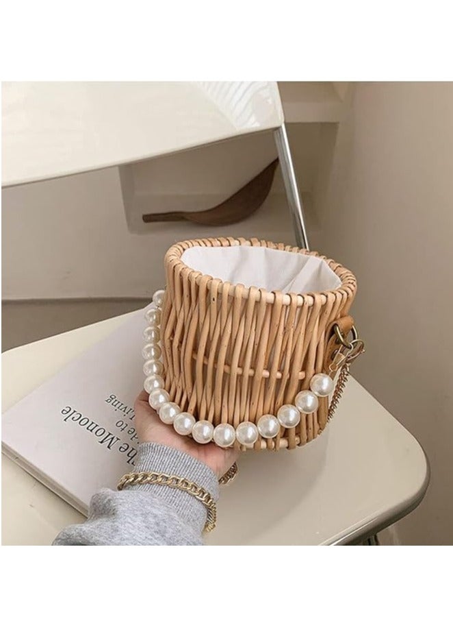 Instagram's new hollow woven bag, fashionable single shoulder grass woven bag, paper rope casual women's bag, beach bag - Image 4