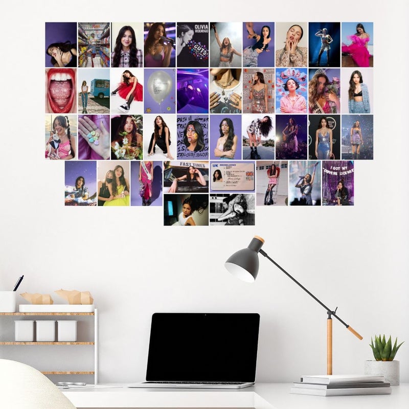 auraposter مجموعة أوليفيا رودريغو من 40 ملصق صغير (15x10 سم) للجدار، غرفة النوم، غرفة المعيشة | حامض وجرأة | نقاط لاصقة متضمنة - Image 3