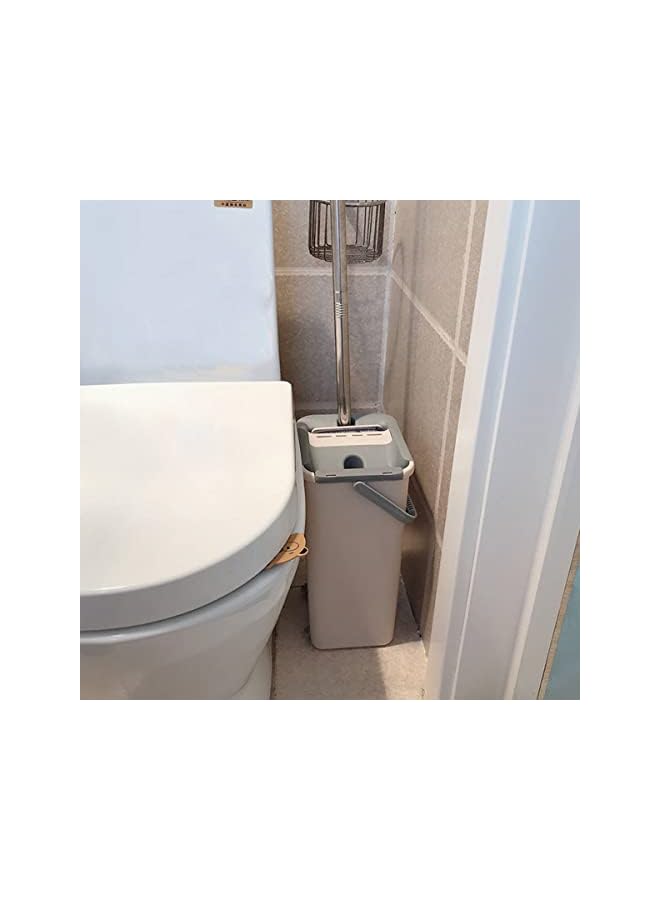 PROMASS Mop and Bucket, Hands Free Flat Floor Mop and Bucket with 5 Reusable Microfiber Mop Pads Suitable for All Floor Types - Image 4