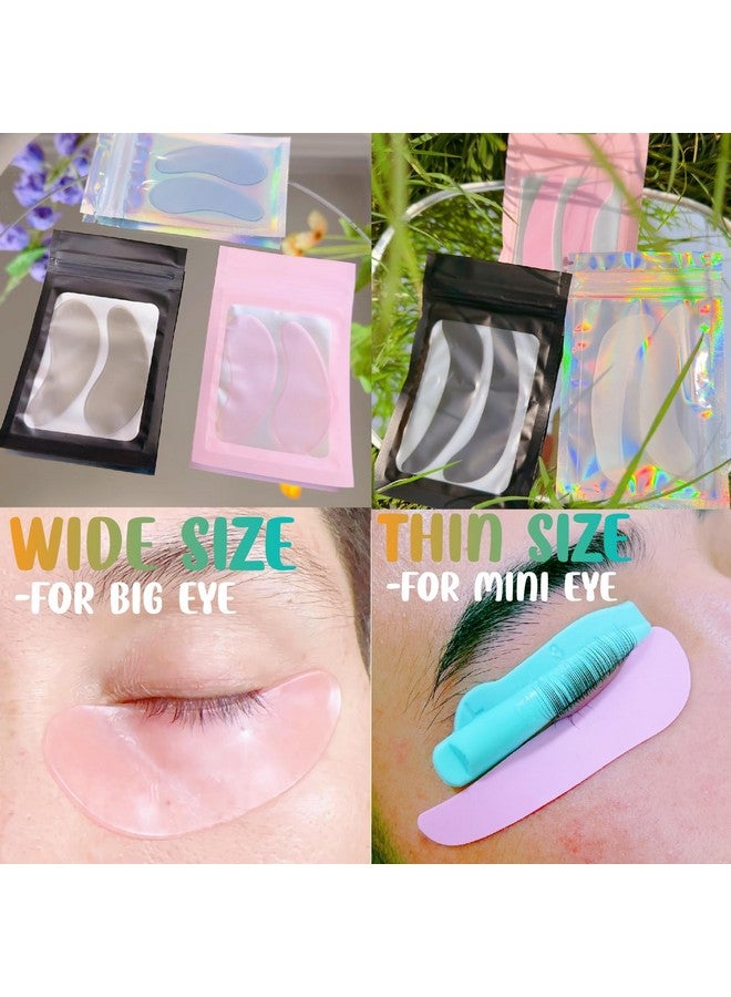 ICONSIAM Silicone Under Eye Patch For Lash Lift Self Sticky Eyelash Perm Shield Cover 2 Type Soft Eye Pads Separate Lashes Protect Eyelids Eyelash Extension Patches Avoid Glueperming Lotion100 Applications - Image 2