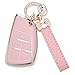 JAMCARI for Chevy Key Fob Cover Soft TPU Protection Case with Keychain for 20212025 Chevy Suburban Tahoe GMC Yukon Denali Silverado Buick Enclave Smart Remote Key Shell5 Buttons Pink - Image 2