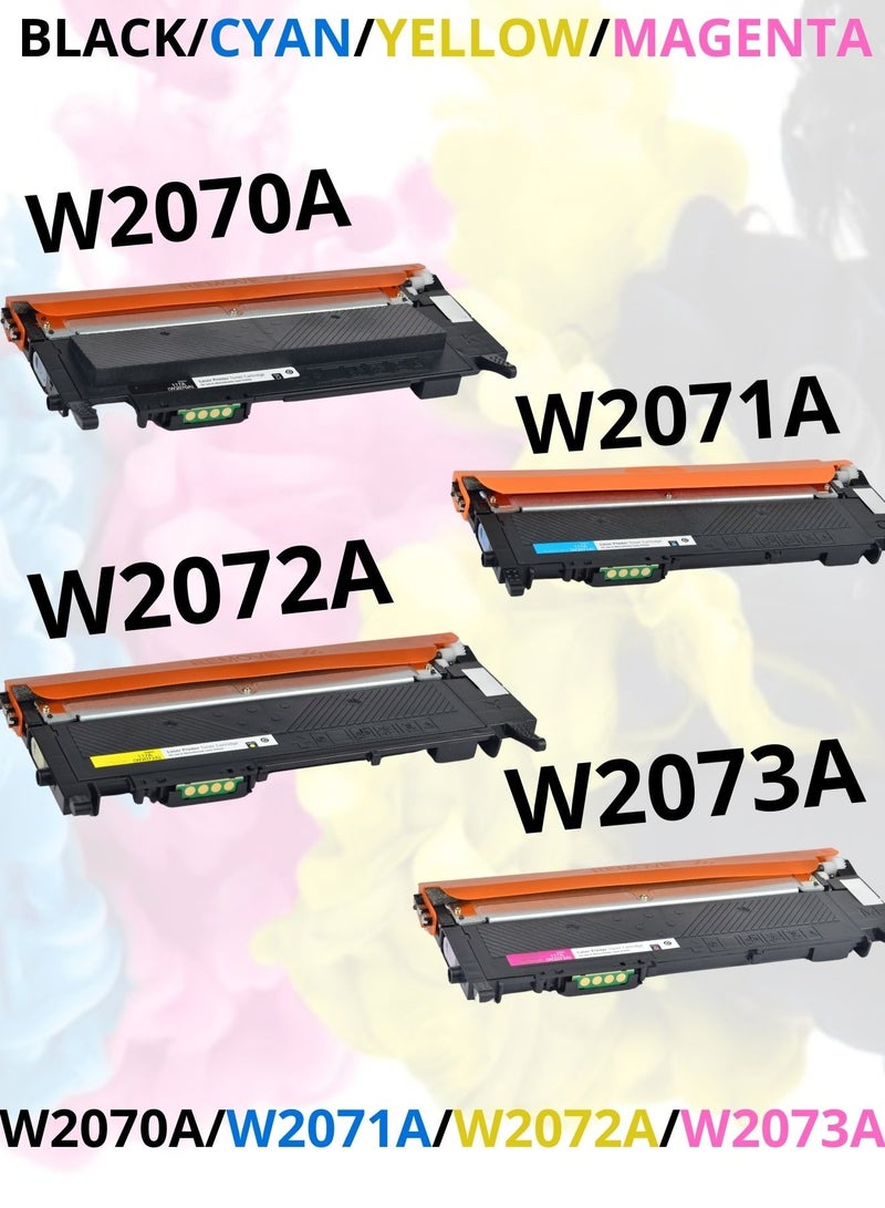 117A Toner Cartridge Set (W2070A, W2071A, W2072A, W2073A) Compatible with HP Laser Printers 150 and MFP 178/179 – Black/Cyan/Magenta/Yellow  - Image 4