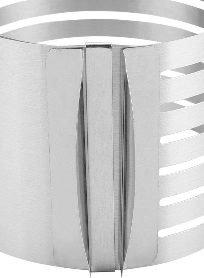 AKDC Retractable Stainless Steel Circle Mousse Cake Layer Slicer Cutter With Adjustable Baking Cake Ring For Cake Pastry Tools(Steel Color) - Image 3
