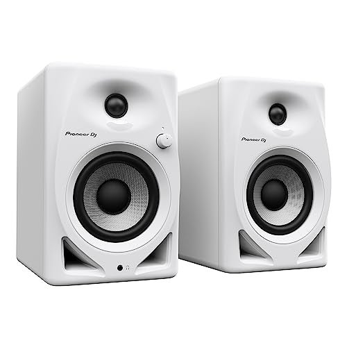 Pioneer DJ The DM series speakers deliver balanced, punchy bass sound and they can pump out extra power thanks to the new Class D amplifier and 4-inch woofer in each unit. Flick the switch to change from DJ mode to Production mode and the DSP settings will automatically create the best sound for each application. - Image 5