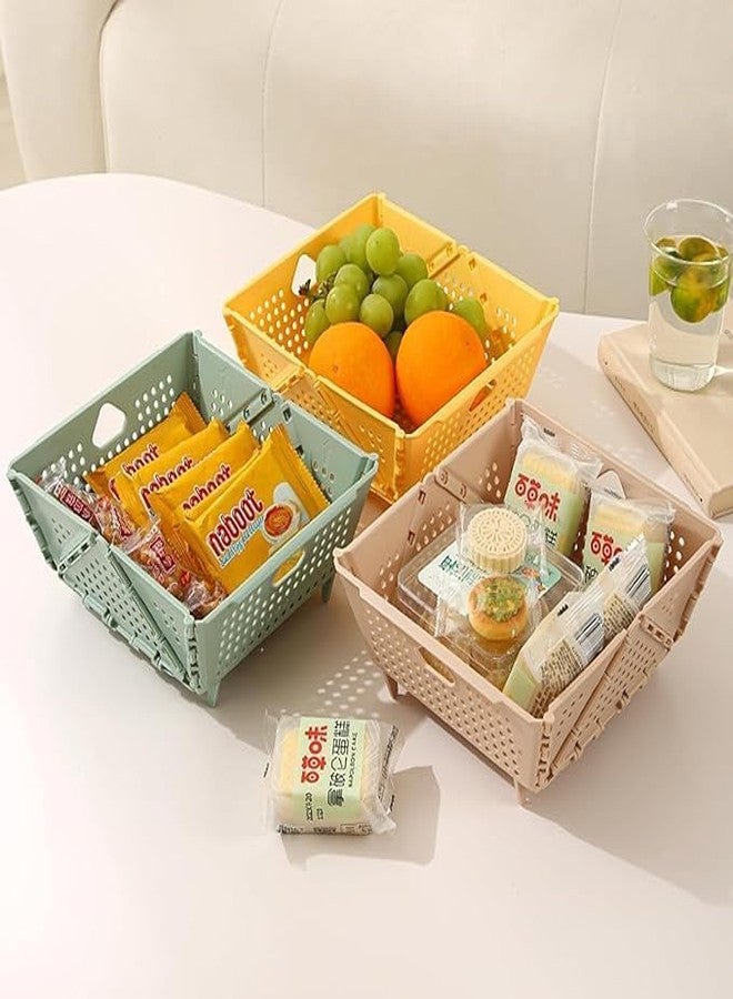 Nisixdec Collapsible Strainers and Colanders for Kitchen, Plastic Foldable Storage Basket, Space-Saving, BPA-Free, Dishwasher Safe Sink Drainage Basket for Fruits, Vegetables and Pasta (Pack of 1) - Image 5
