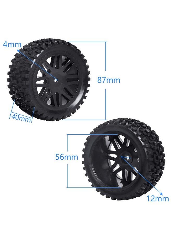 Hobbypark - Front & Rear Wheels And Tires 12Mm Hex Hub With Foam For Redcat Shockwave Tornado Epxs30 1/10 Off Road Buggy (Pack Of 4) - Image 1
