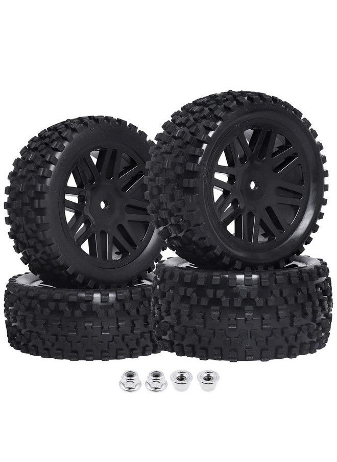 Hobbypark - Front & Rear Wheels And Tires 12Mm Hex Hub With Foam For Redcat Shockwave Tornado Epxs30 1/10 Off Road Buggy (Pack Of 4) - Image 1