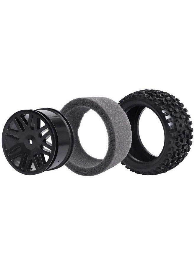 Hobbypark - Front & Rear Wheels And Tires 12Mm Hex Hub With Foam For Redcat Shockwave Tornado Epxs30 1/10 Off Road Buggy (Pack Of 4) - Image 1